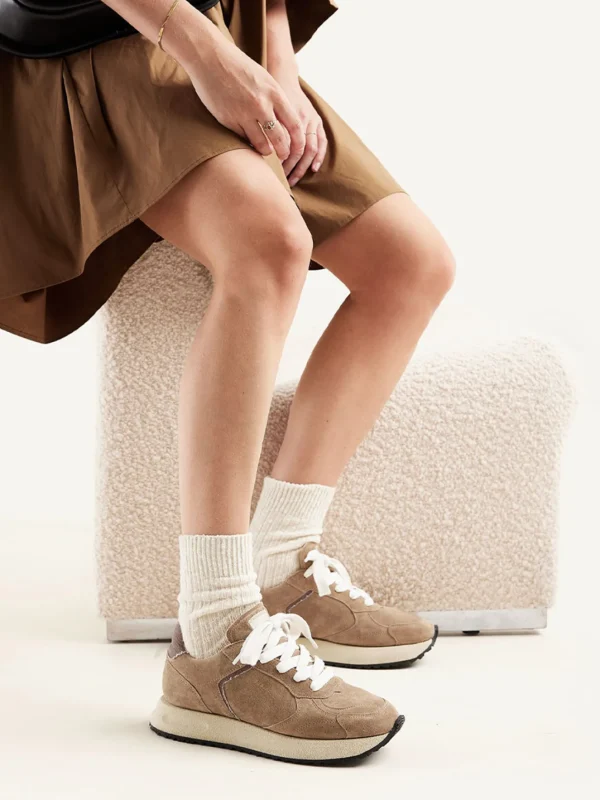 Cheap Rose Nomad Fur Women Sneakers