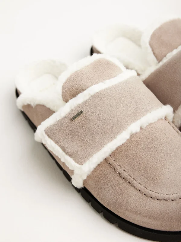 Outlet Teddy Fur Women Slip-On