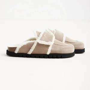 Outlet Teddy Fur Women Slip-On