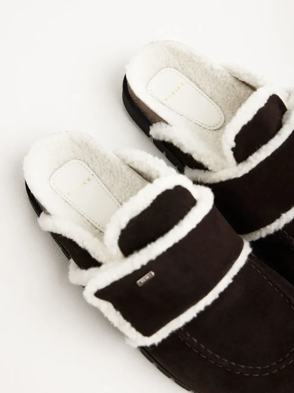 Cheap Teddy Fur Women Slip-On