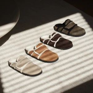 Outlet Teddy Fur Women Slip-On